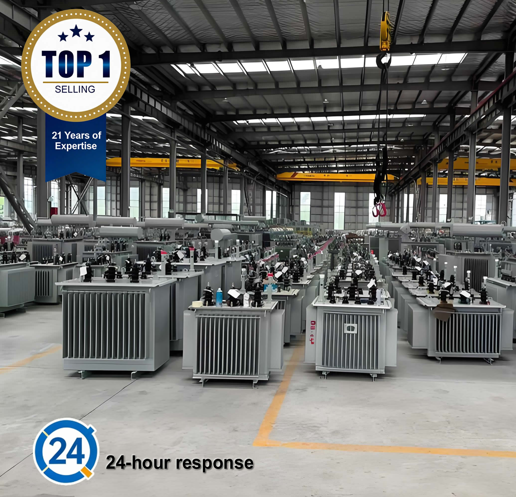 Factory 50KVA 100KVA 250KVA 300KVA 400KVA 450KVA 500KVA Three-phase Oil Immersed Distribution Power Transformer 20KV