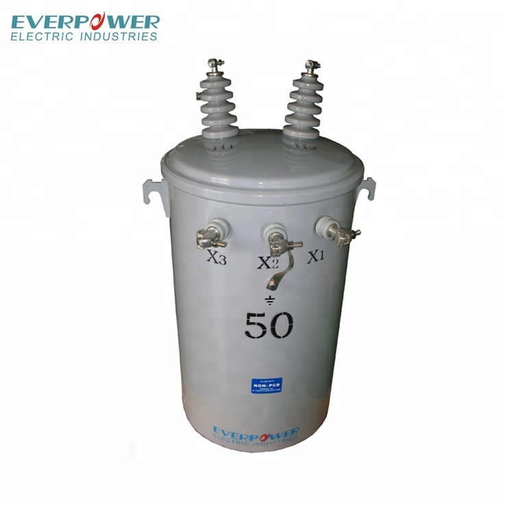 100KVA Single Phase Oil Immersed Transformer for 13.62kv Pole Mounted Single Phase Distribution Transformer