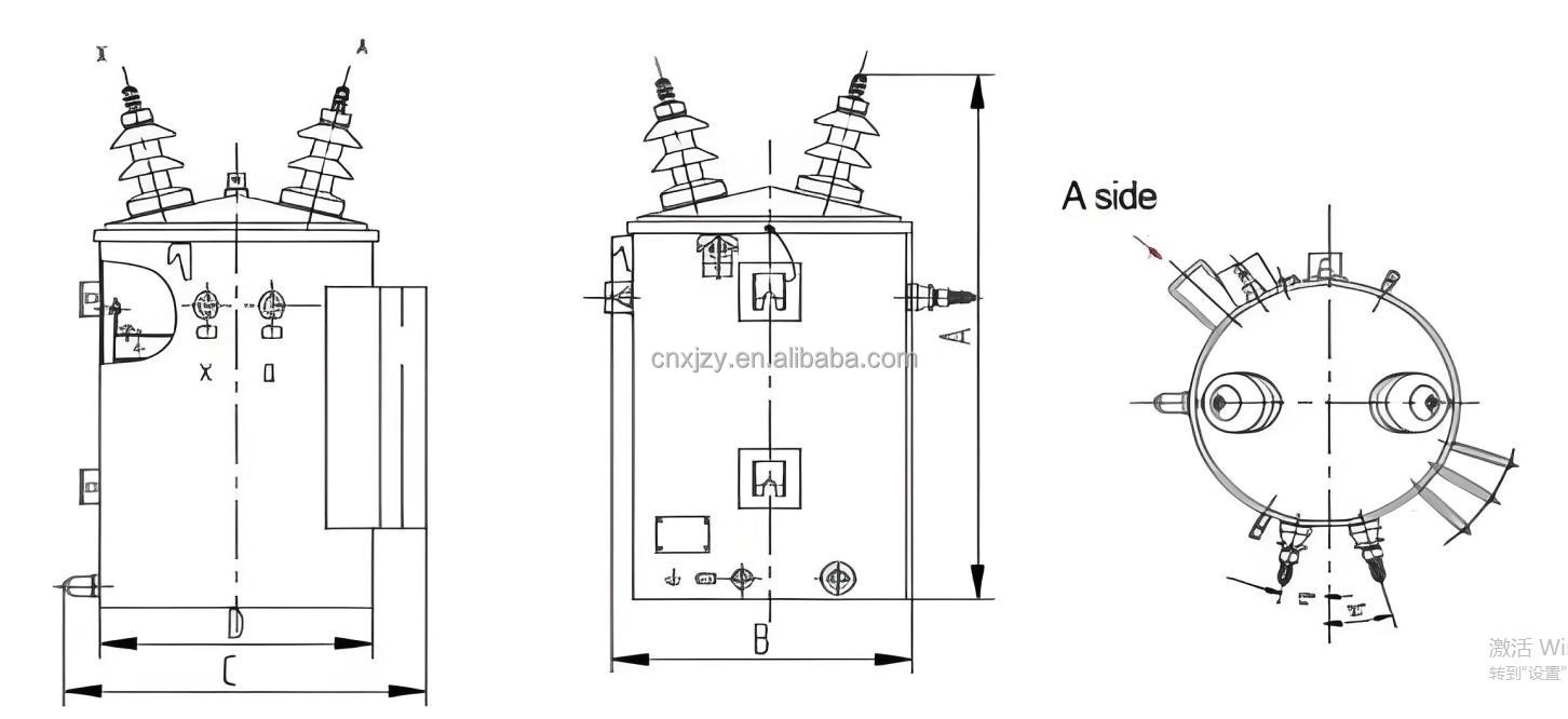 Single-phase Cylindrical Pole-mounted Transformer Overview