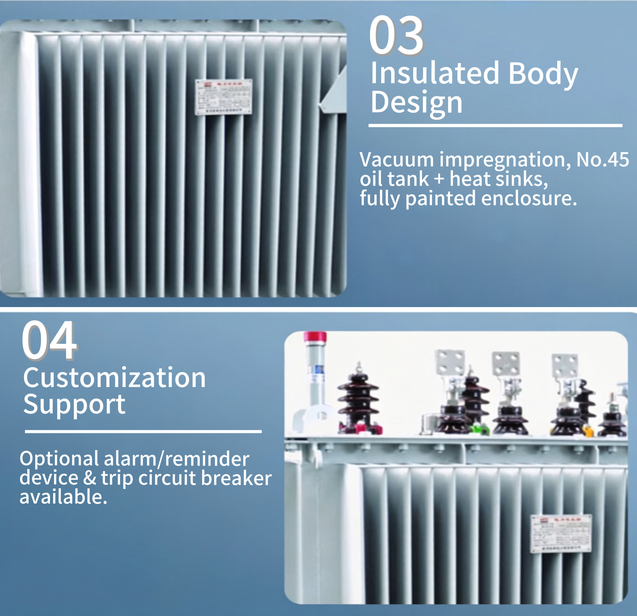 50Hz Oil Immersed Transformer Three Phase Oil Type Distribution Transformer Pole Mounted Outdoor Power Transformer