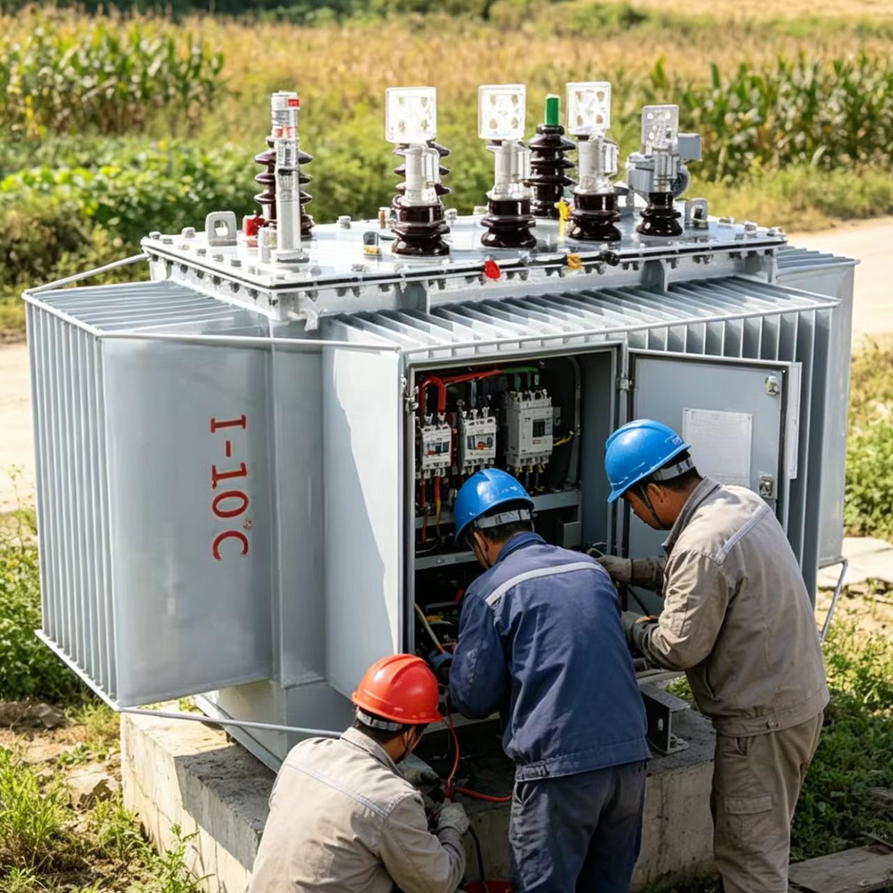 10 KV S20 - M - 30 ~4000 Series Three Phase Three Winding Oil-immersed Distribution Transformer