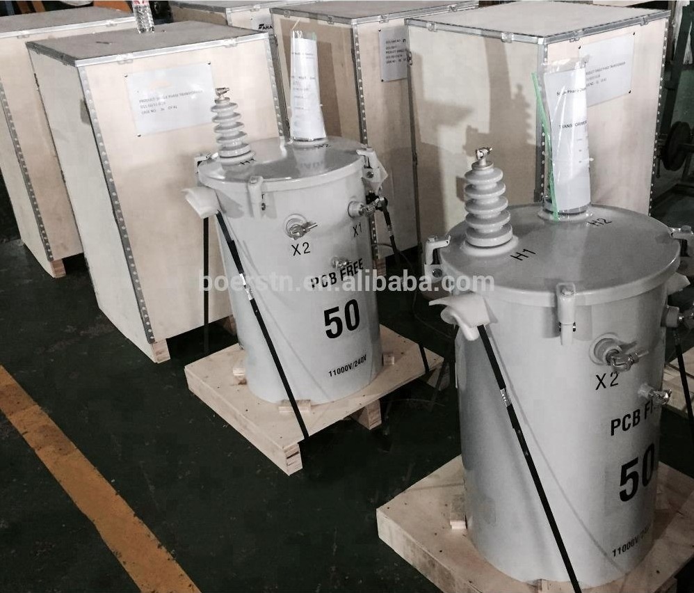 Pole Mounted Transformer View