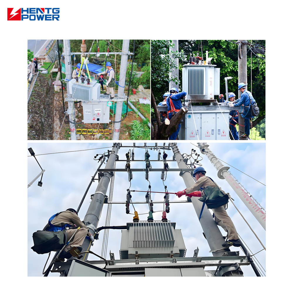 HENTG POWER Hermetically Sealed Oil-immersed 250KVA 315KVA Three-Phase Oil-Immersed Step-Down Distribution Transformer