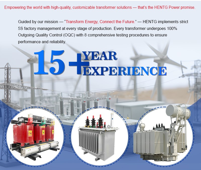 HENTG POWER Amorphous Alloy Dry Type Isolation Medium High Voltage Power Transformer 220V Electricity Transformer 400KVA 500KVA