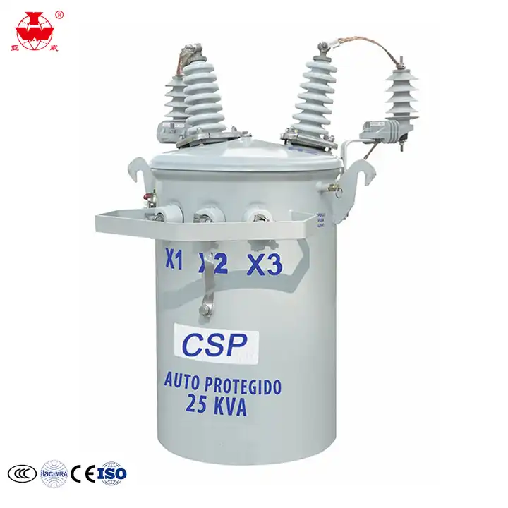 10KV 167KVA D11 Single Phase Pole Mounted Transformer Oil Immersed CSP Copper Winding 220V 110V Output Distribution Transformer