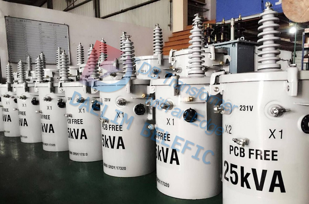 Single Phase 15kva 100kva 10 15 20 25 100 167 200 Kva Electrical Pole Mounted Type Distribution Transformer