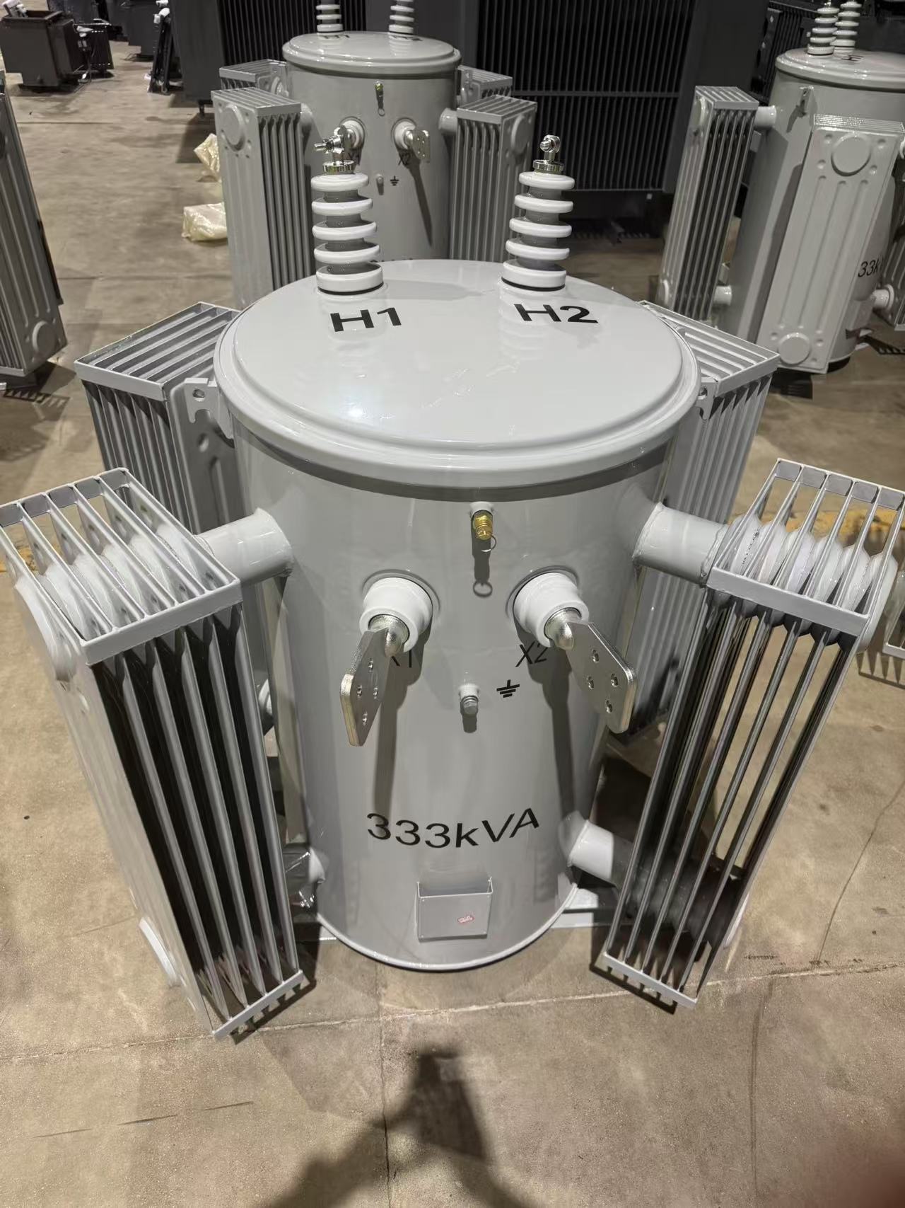 Top Factory 63kva 80kva 100kva 125kva 160kva Single Phase Triple-Winding Coil Copper Winding 60Hz Power Pole-Mounted Transformer