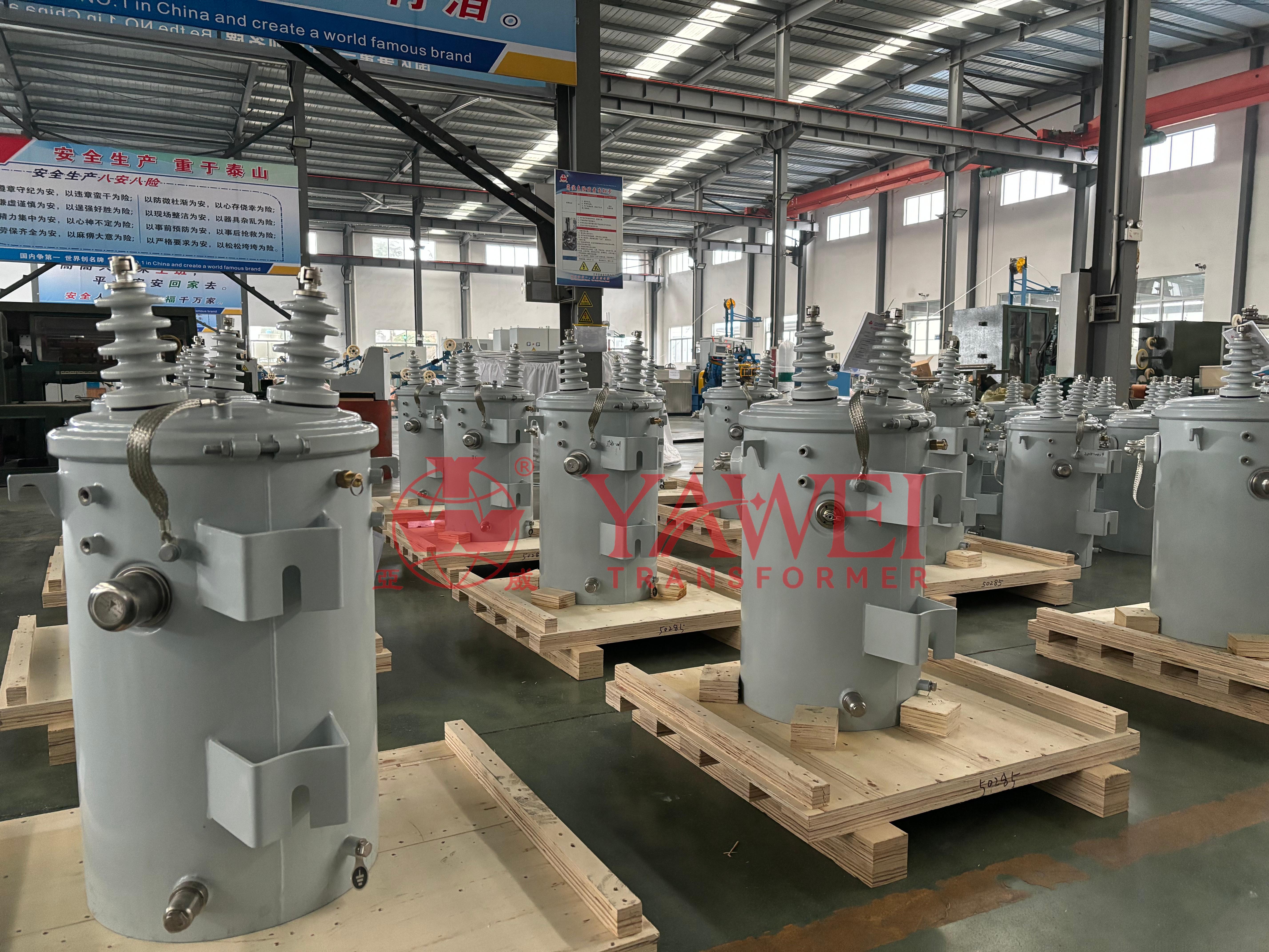 High Perfomance 13.2KV 240V/120V 50KVA Oil Immersed Distribution Transformer Single-phase Pole Mounted Transformer