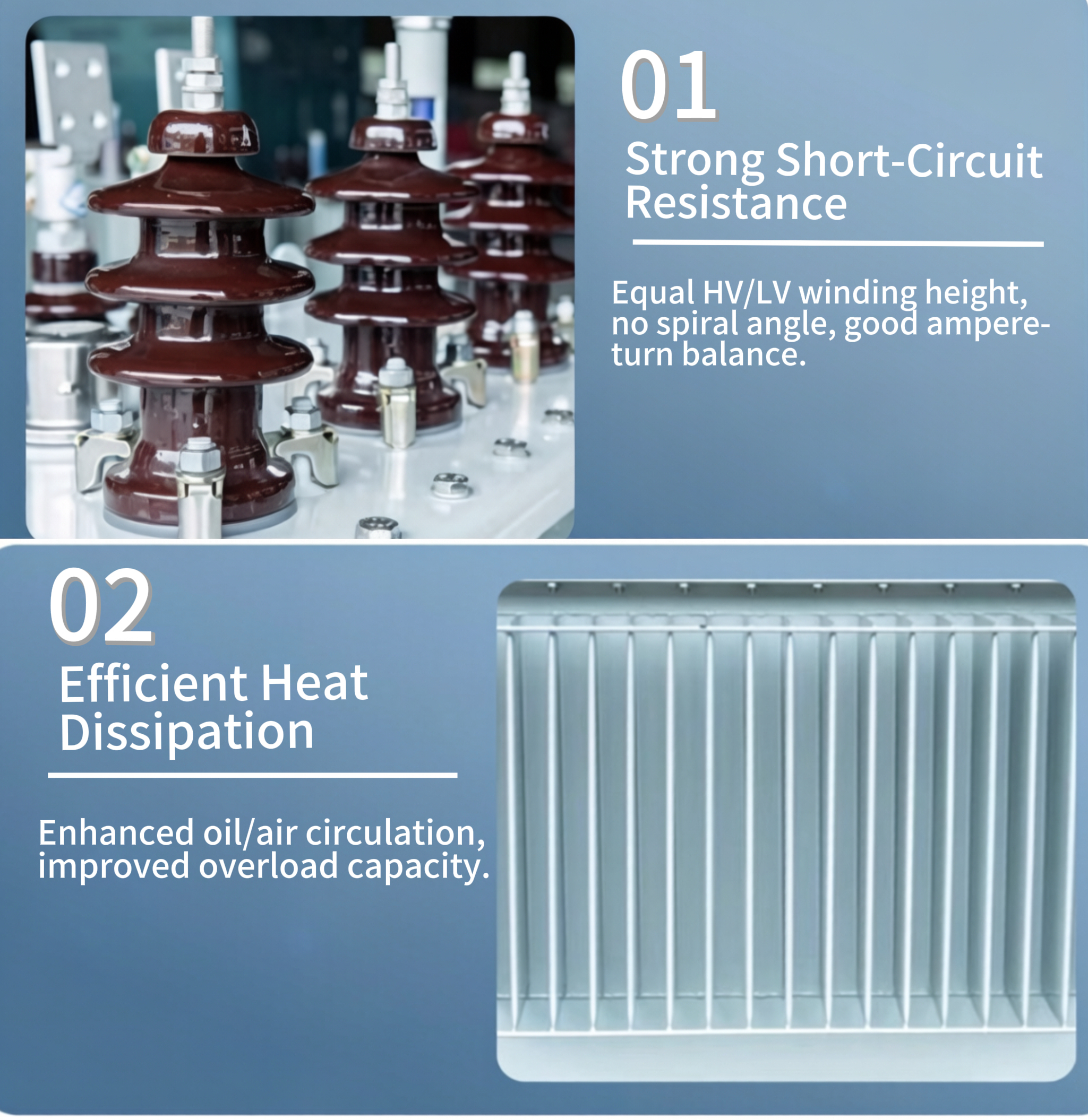50Hz Oil Immersed Transformer Three Phase Oil Type Distribution Transformer Pole Mounted Outdoor Power Transformer