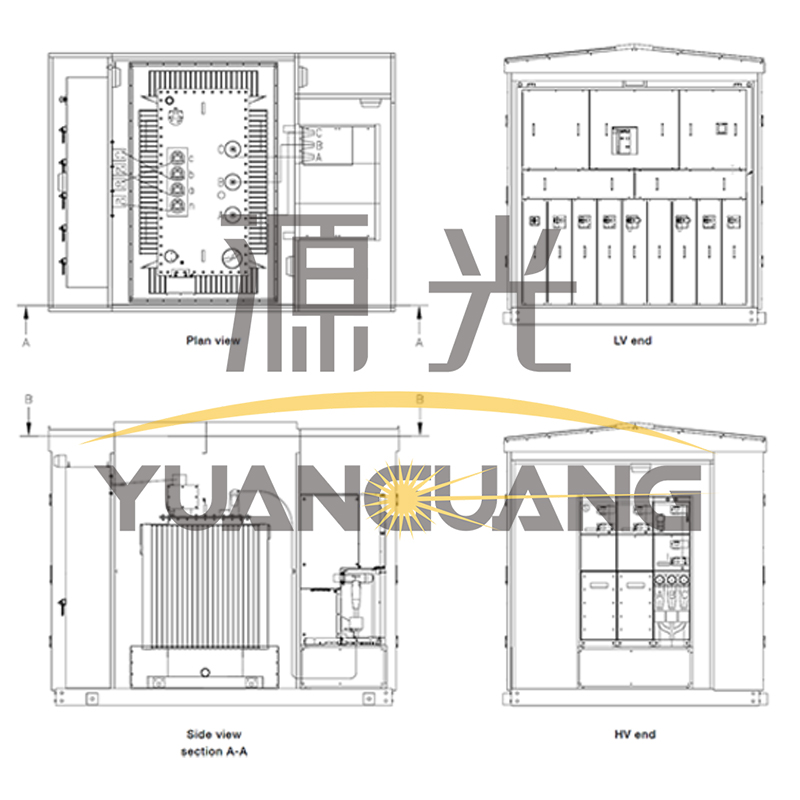 6kV-35kV/0.4kV 630kVA-5000kVA Package Compact Css Pad Mounted Substation Prefabricated Compact Substation Transformer