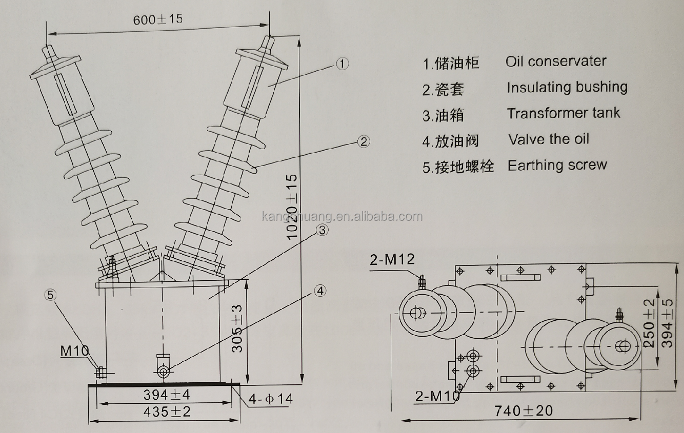 JDJ2-35 Dimensions