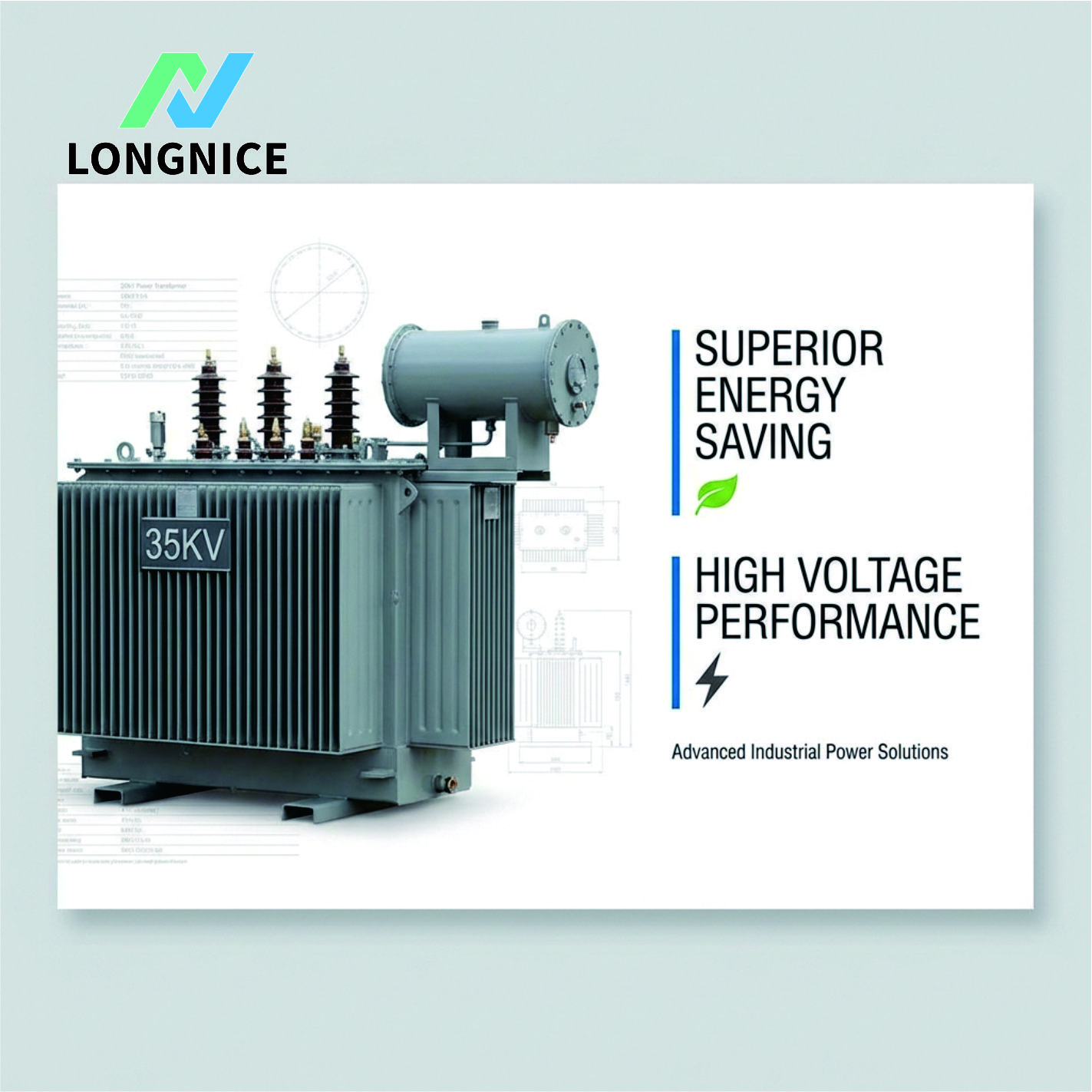 33kV 3 Phase Oil Immersed Transformer with Conservator 50-3000kVA 100% Copper Winding Distribution Transformer