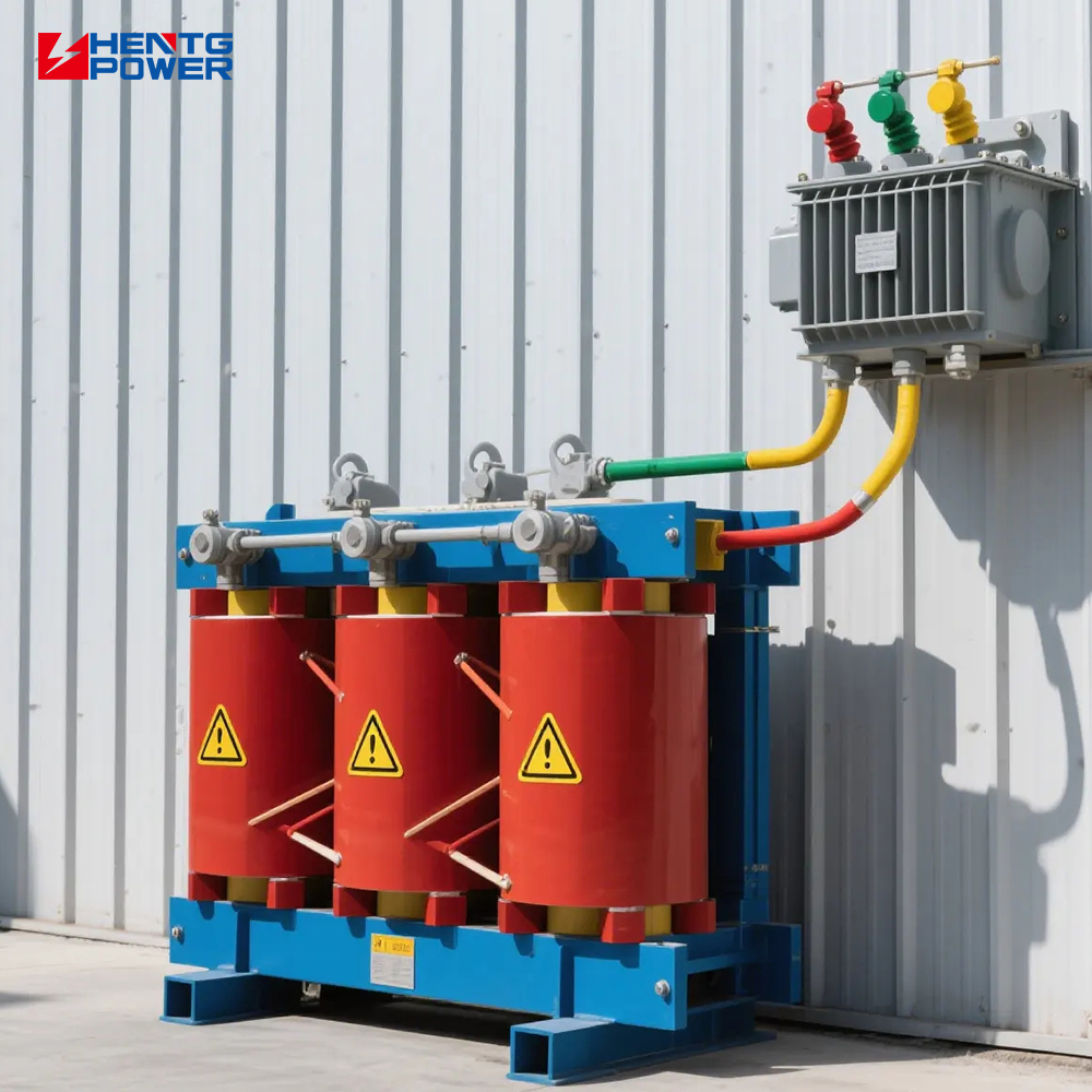 HENTG POWER Amorphous Alloy Dry Type Isolation Medium High Voltage Power Transformer 220V Electricity Transformer 400KVA 500KVA