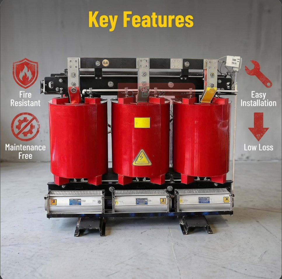 OEM/ODM 2000kVA 20kv Electrical Cast Resin Dry Type Transformer for Renewable Energy / Solar &amp; Wind Power System / Low Noise Free Maintenance