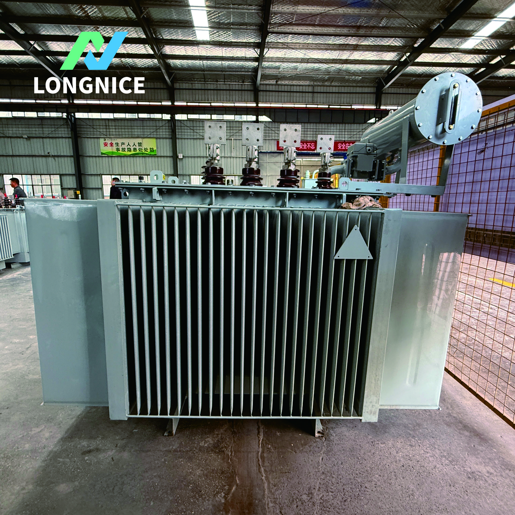 33kV 3 Phase Oil Immersed Transformer with Conservator 50-3000kVA 100% Copper Winding Distribution Transformer