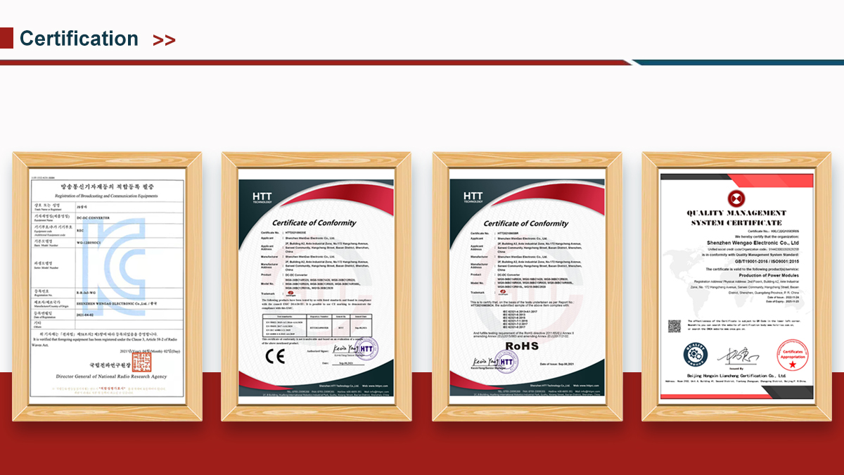 Certifications