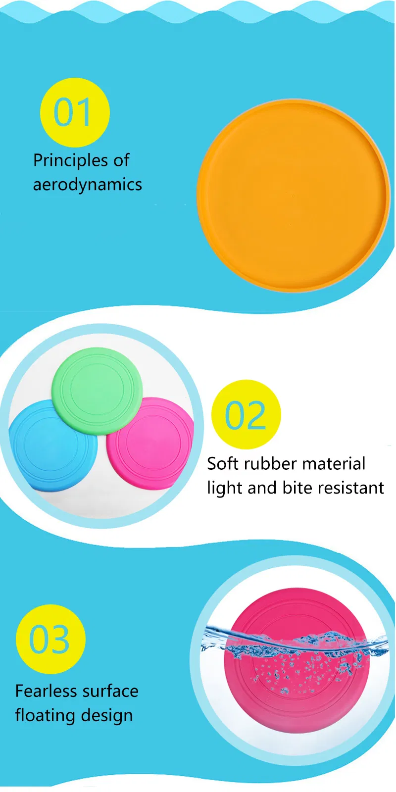 Low Price Pet Dish Dog Toy Outdoor Training Pet Supplies Dog Chew Toy Flying Saucer