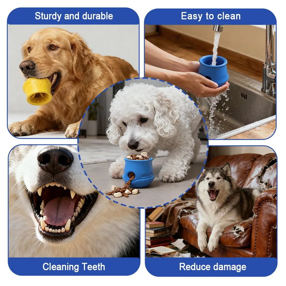 Custom Natural Rubber Chew Toy for Puppies Indestructible Slow Feeder Play Toy