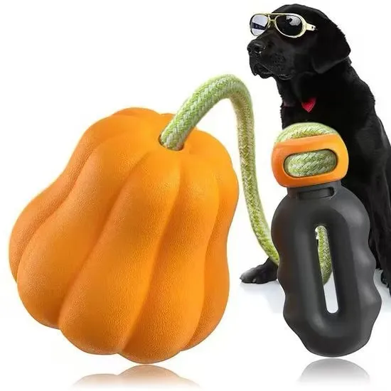 Pet Manufacturer Wholesale Best-Selling Outdoor Interactive Teething Hand-Thrown Ball Pumpkin Dog Toys