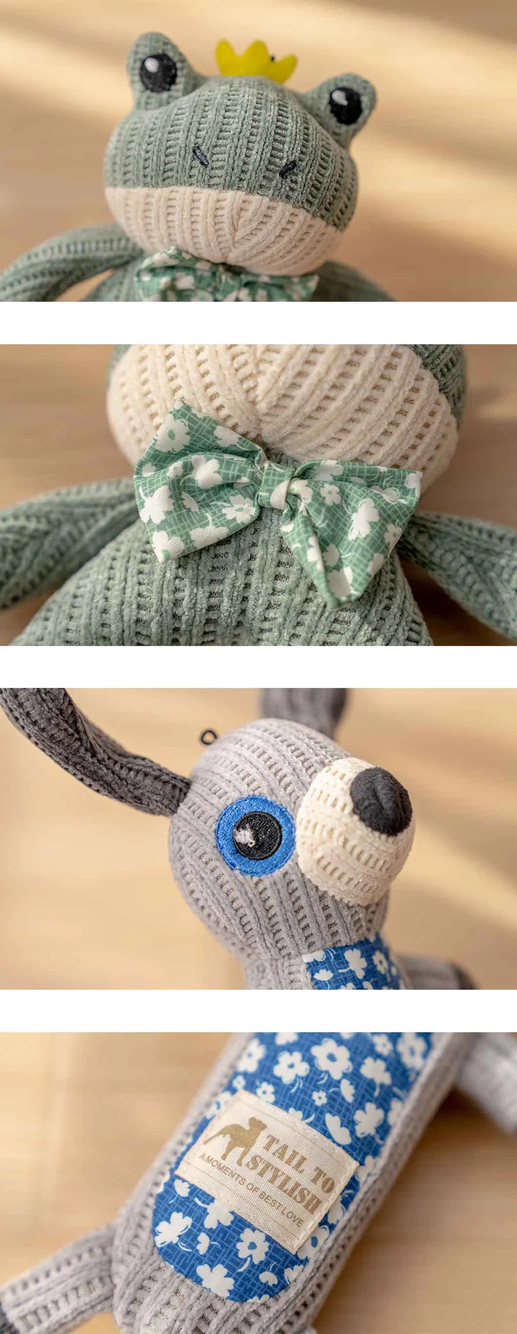 Squeaky Stuffed Animals Durable Chewing Dog Toys Detail 2