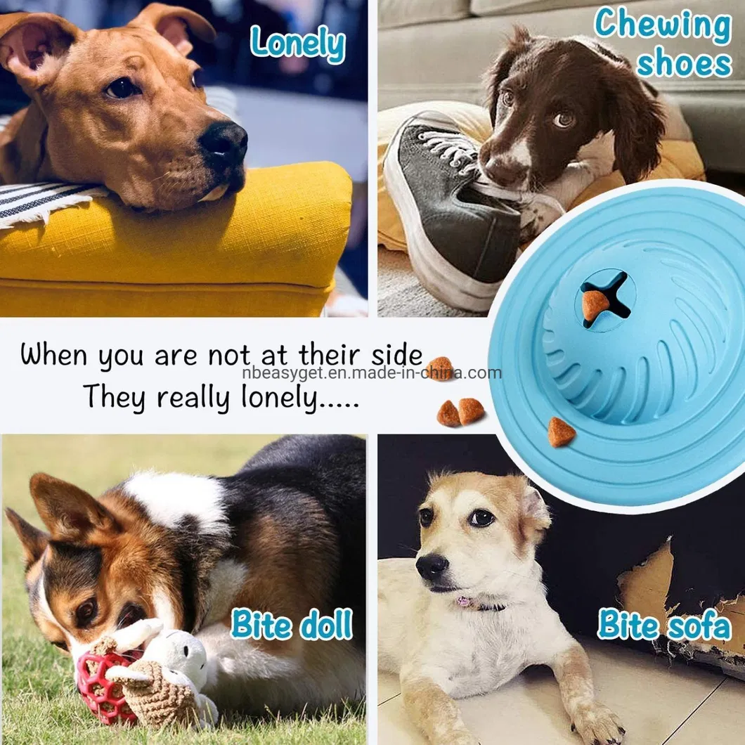 Dog Treat Ball Iq Interactive Food Dispensing Puzzle Toy Chasing Chewing ESG12390