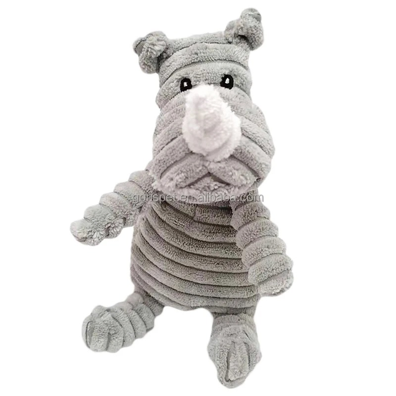 Custom Squeaky Dog Chew Toys Stuffed Animal Sound Pet Plush Toy for Puppy Teeth Clean Interactive Funny Indestructable Dog Toys