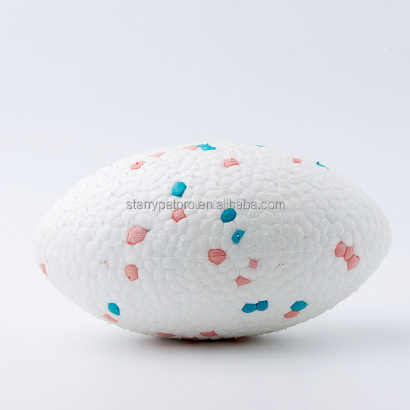 Rugby ETPU Dog Toy Elasticity Test 2
