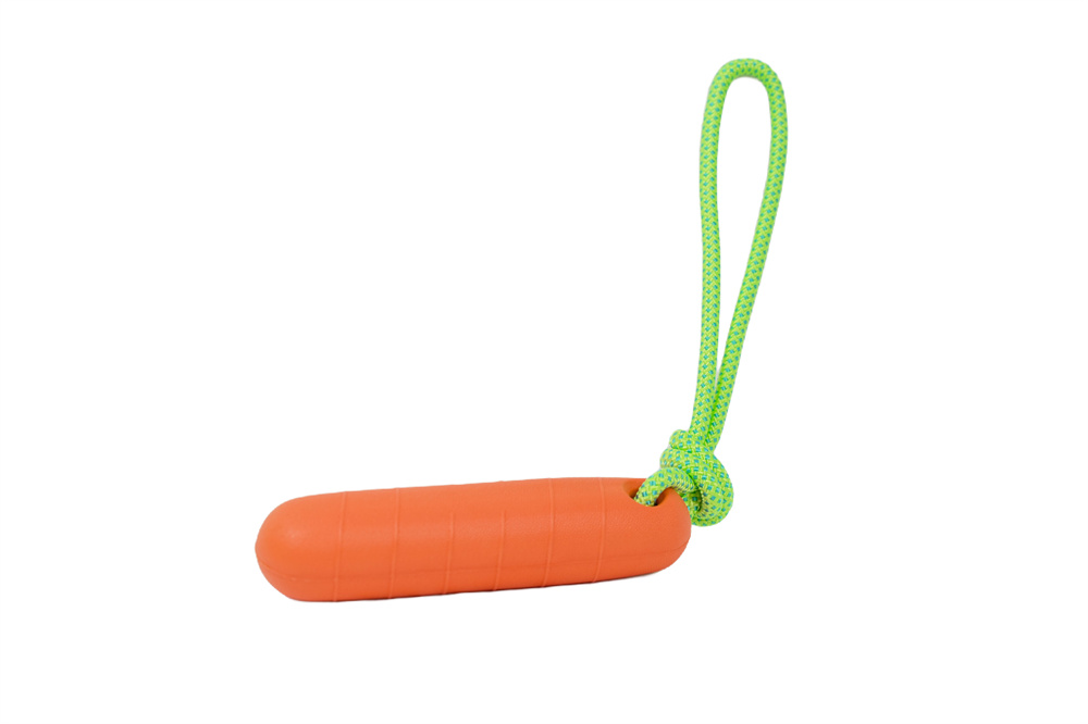 OEM Pet Durable Bite Outdoor Waterproof Beach Water Floating EVA Foam Bumper Interactive Chew Toy Rope Dog Small Training