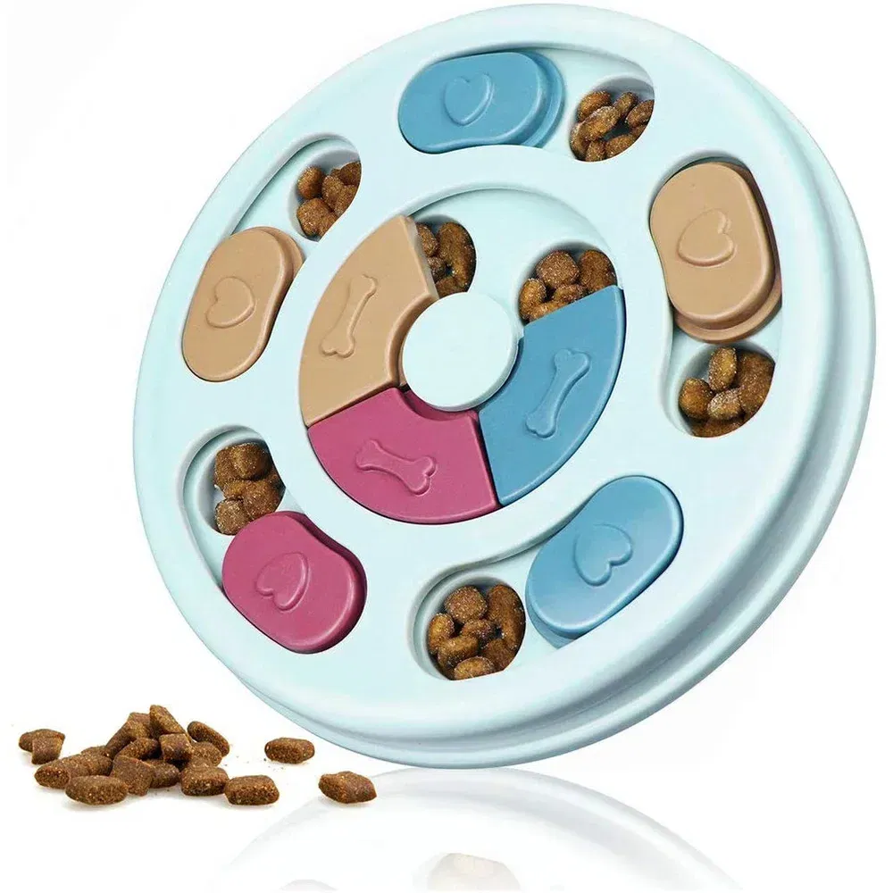 Dog Puzzle Toys Slow Feeder Interactive Increase Iq Food Dispenser Non-Slip Slowly Eating Bowl Cat Dogs Food Games