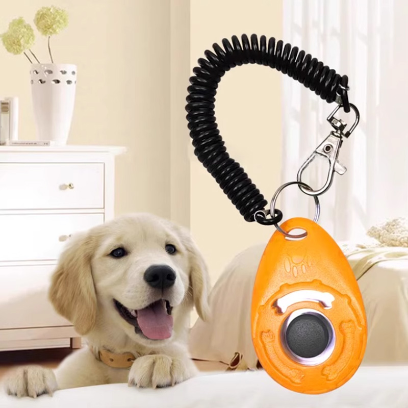 Waterproof Eco-Friendly IP67 Plastic Water Droplet Type Pet Training Clicker for Dogs and Cats Agility Training Toy
