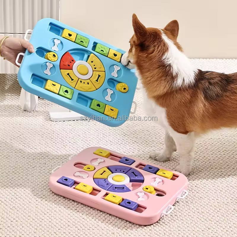 60 Designs Dog Toy Puzzle Training Funny Feeding Bowl IQ GamesTreat Dog Slow Feeder Pet Interactive Toy