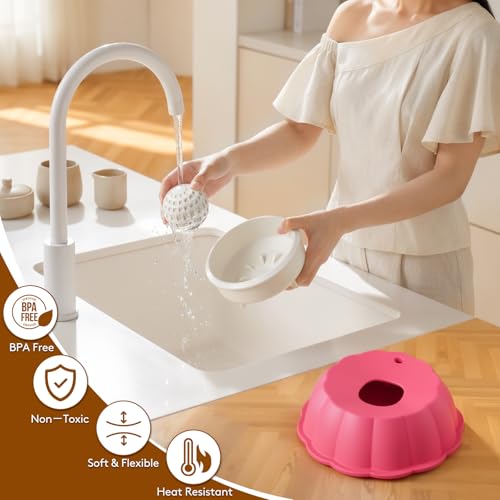 ZMaker New Silicone Dog Licking Ball Bowl 2-in-1 Interactive Dog Lick Bowl Large Capacity Slow Feeder Toy for All Dogs