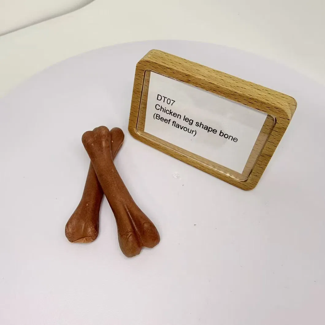 Chicken Leg Shape Bone Beef Flavour Natural Dog Chews