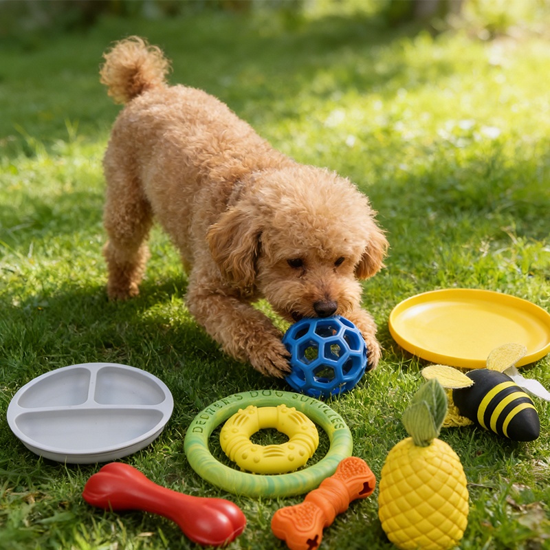Factory Wholesale Pet Molar Toy Durable Chew Silicone Rubber Custom Toy Rubber Toys