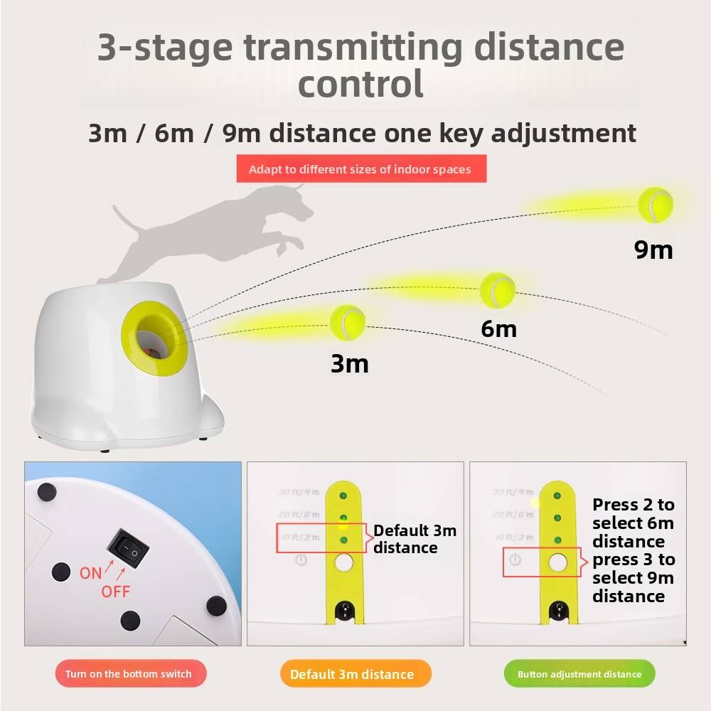 Luxury Interactive Cute Training Dog Cat Tug Toy Automatic Easy Clean Long Lasting Launcher Border Collie Playtime Made TPR Bee
