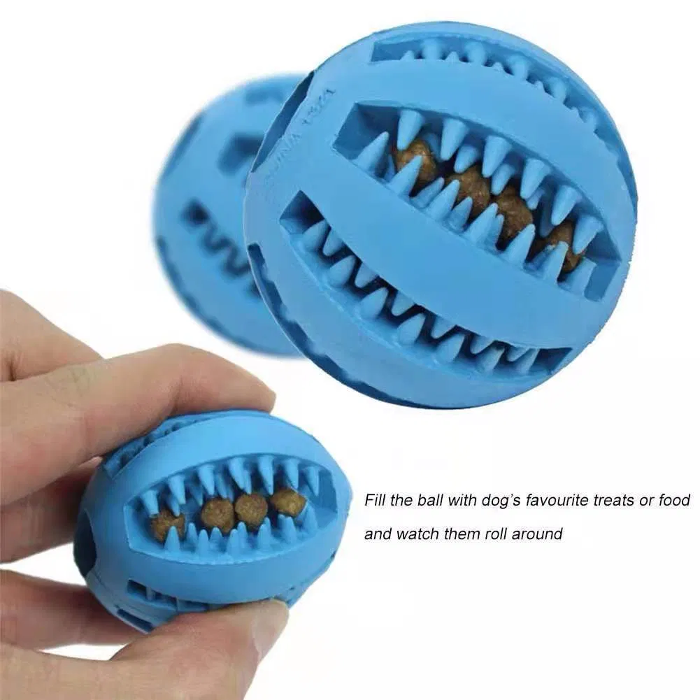 Soft Rubber Pet Toy Dental Toothbrush Cleaning Interactive Toys Rubber Food Feed Ball Dog Ball Dog Chew Toy Interactive Pet Toy