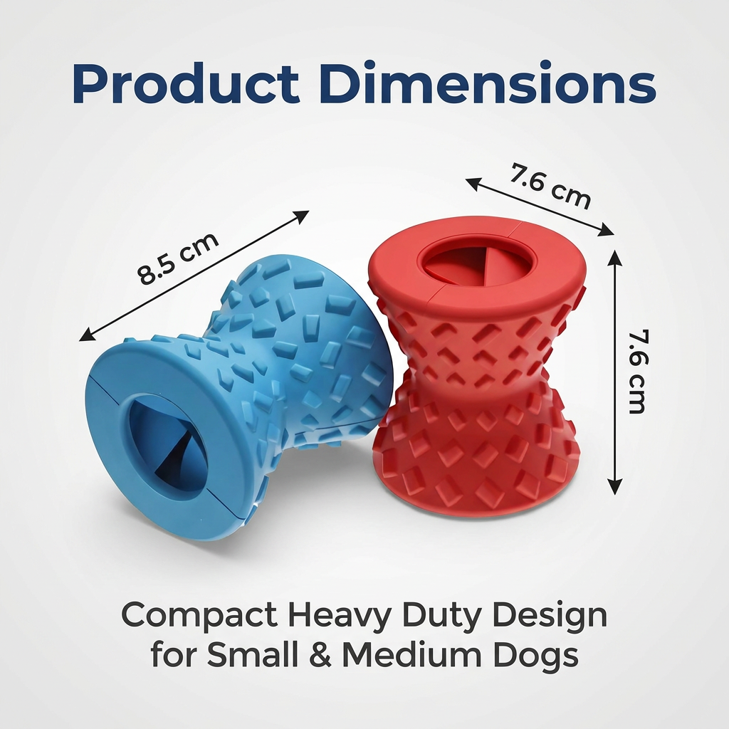 Custom Eco-Friendly Rubber Interactive Spiked Football Dog Toy Treat Dispensing IQ Training Dental Care for Aggressive Chewers
