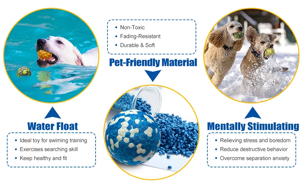 Brightly Colored Floating Rubber Dog Toy for Fun Outdoor Play