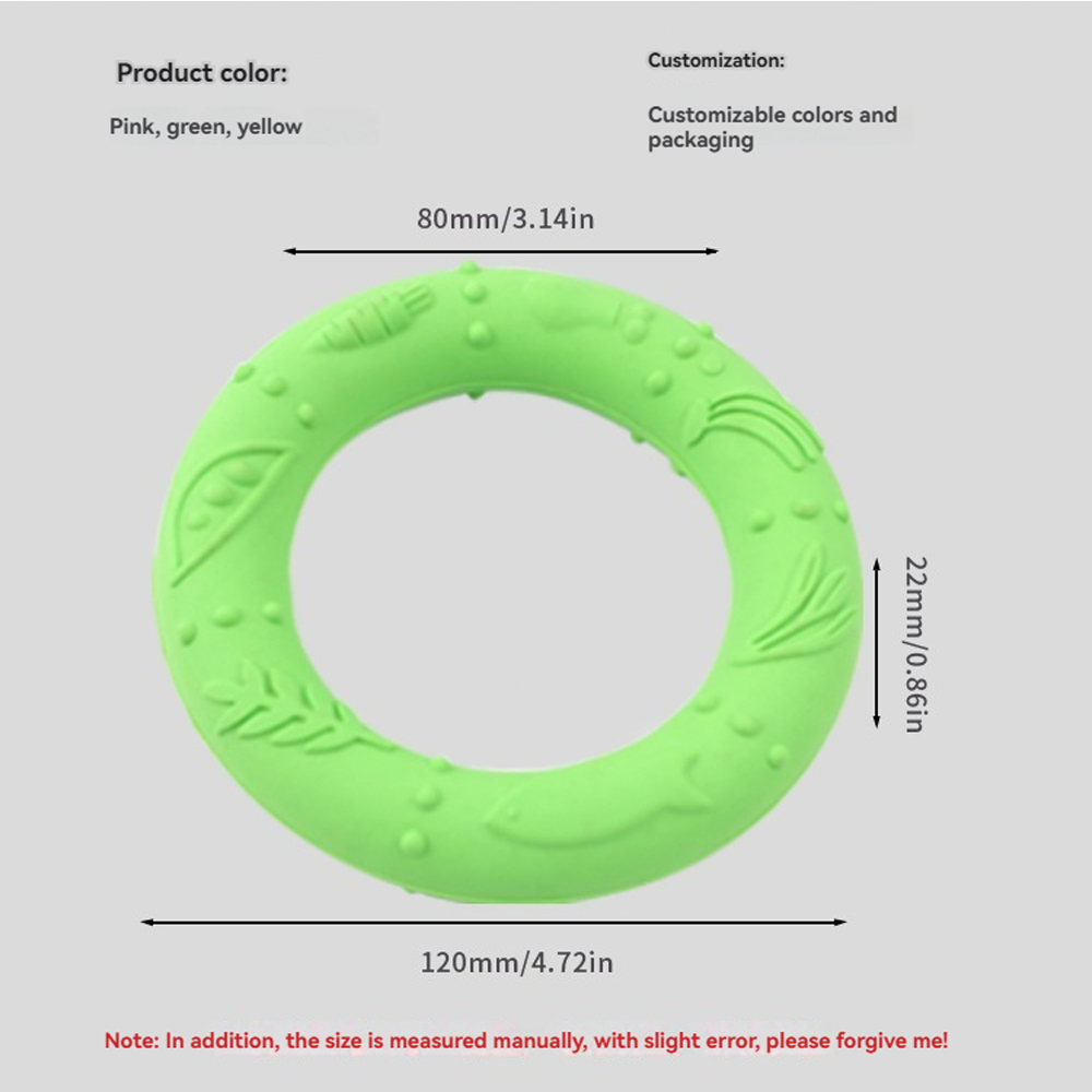 Outdoor Dog Training Toy Interactive Fetch Ring Floating Pull Flying Disc Exercise Dog Toy