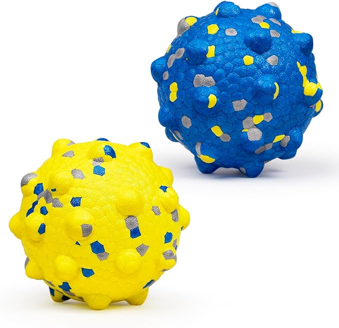 Upgrade Floating ETPU Pet Chew Toy Durable Bouncy Interactive Fetch Game 3 Sizes Prickly Dog Treat Ball