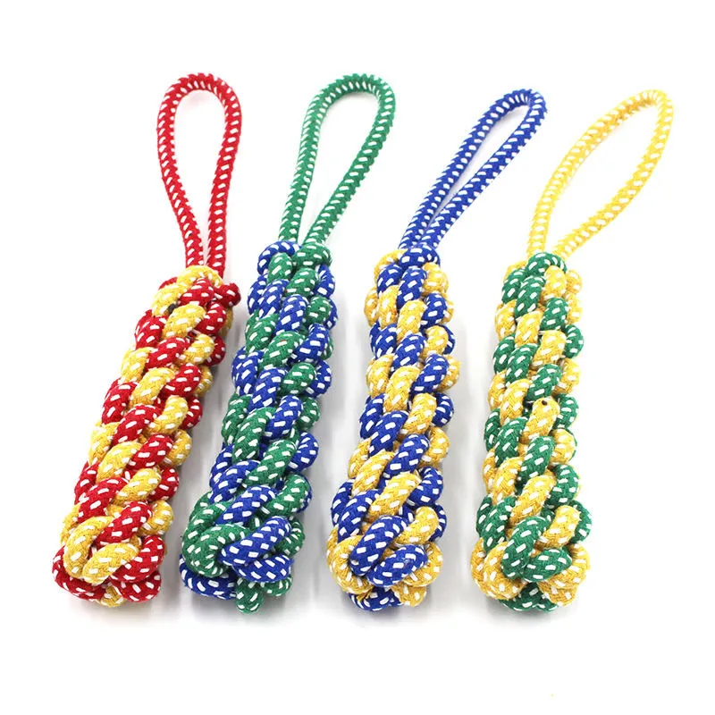 2025 Pet Chew Toy: Rubber Squeaky Ball with Rope Design Dog Toy