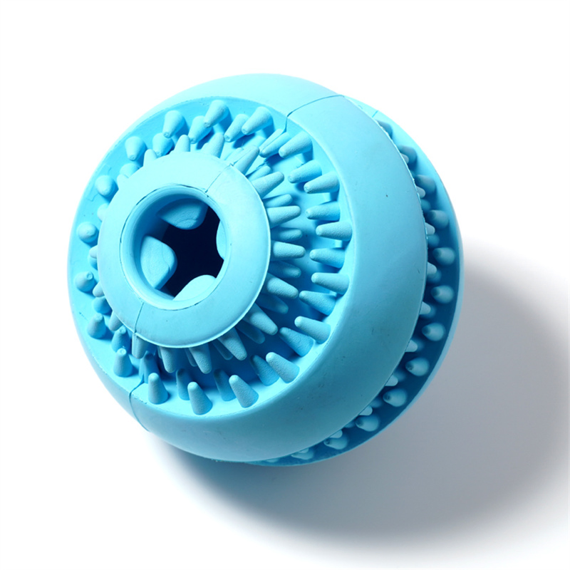 Amazon Hot Sale Customized Puzzle Squeaky Food Pet Toy Ball Teeth Clean Dog Toys Eco Friendly Dog Chew Toy