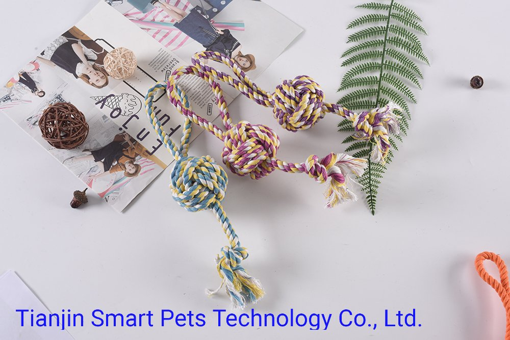 Hot Sale Colorful Chewing Rope Pet Dog with Toy Manufacturer