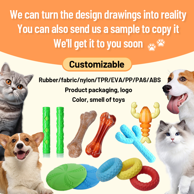 New Product Durable Bite Resistant Nylon Bone Rubber Dog Chew Toy for Aggressive Dog Interactive Sports Pet Toys