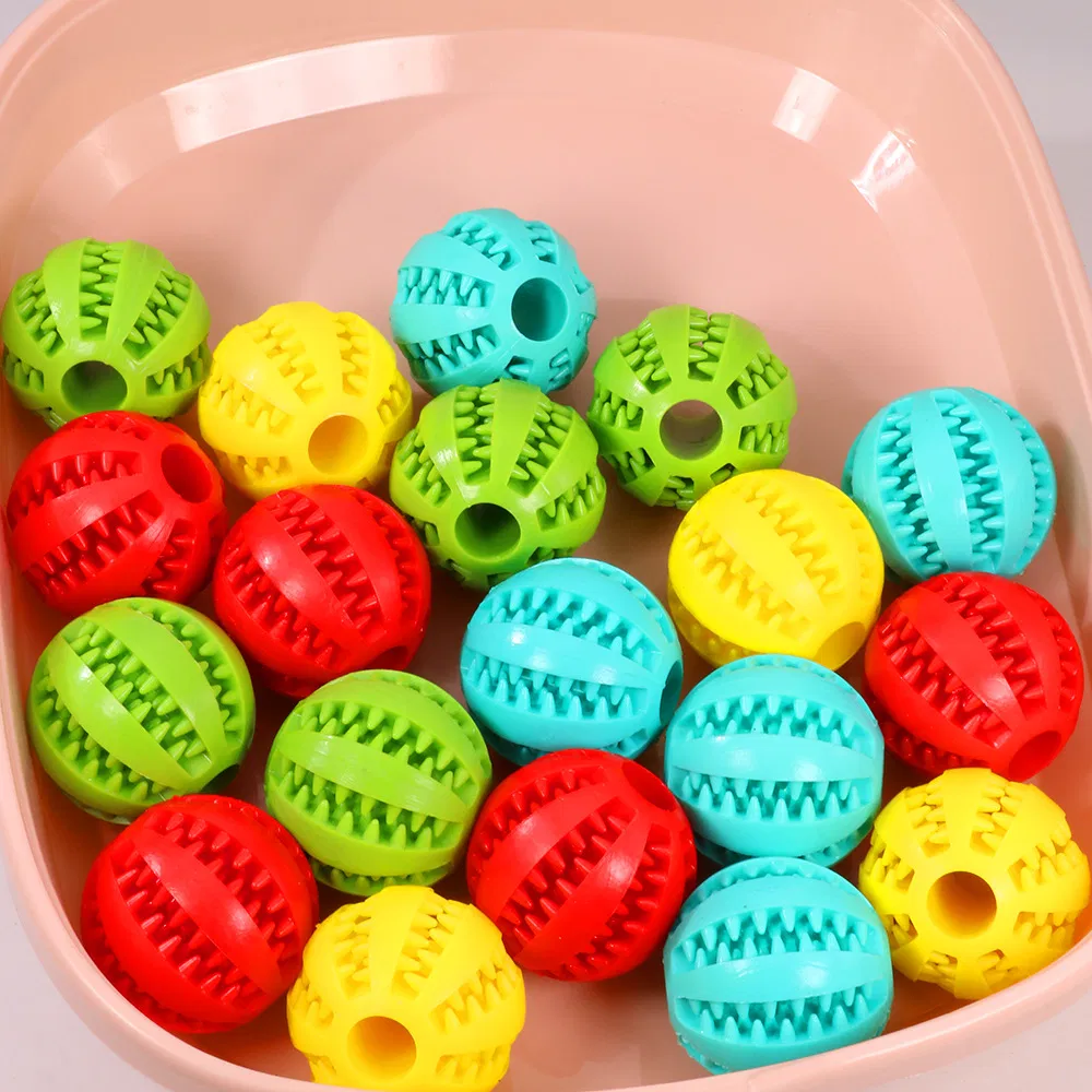 Soft Rubber Pet Toy Dental Toothbrush Cleaning Interactive Toys Rubber Food Feed Ball Dog Ball Dog Chew Toy Interactive Pet Toy