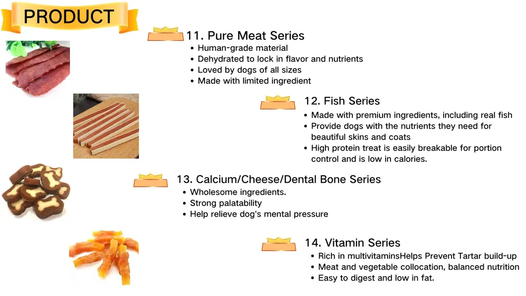 Private Label Manufacturer Classic Chicken Jerky & Natural Rawhide Twist Dog Chews