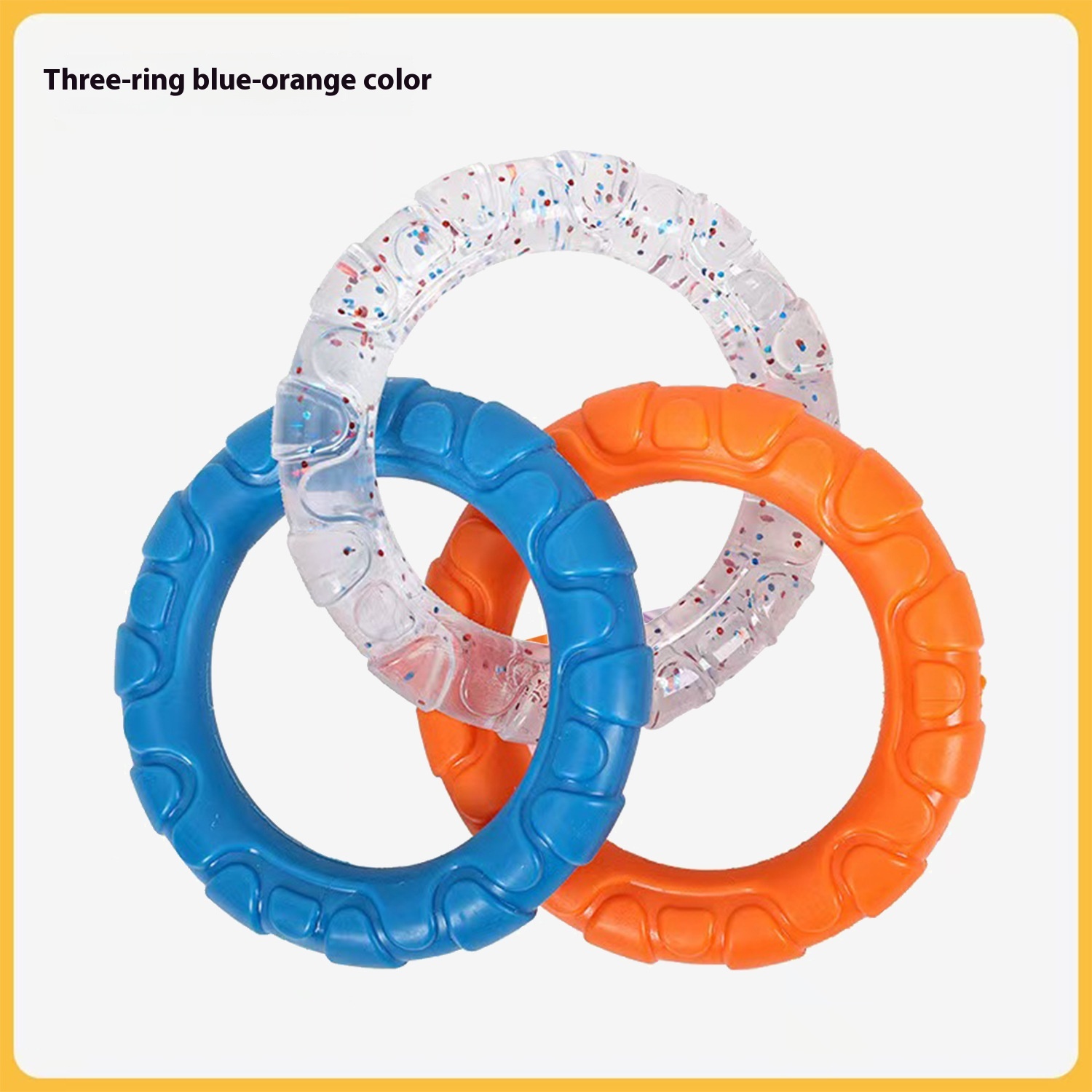Luxury Cotton Dog Chew Toys Teeth Cleaning Interactive Tug-of-War Pull Ring Pet Supplies for Stress &amp; Boredom Relief