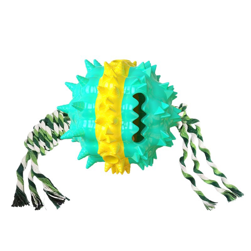 TPR Material Dog Toys with Leak Food Sound Grinding Tug of War Features
