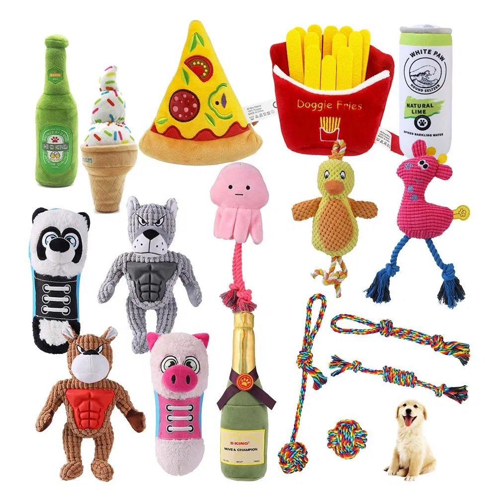 Durable Cotton Rope Dog Toys 10 Pack Gift Set Free Assortment Pet Chew Toy
