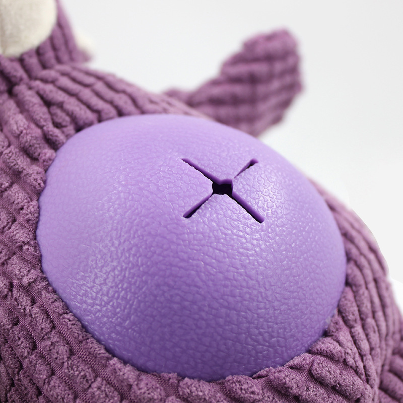 Indestructible Dog Toy Super Soft Plush Monkey Big Belly Chew-Resistant Pet Supplies Popular Animal-Shaped Design PP Cotton